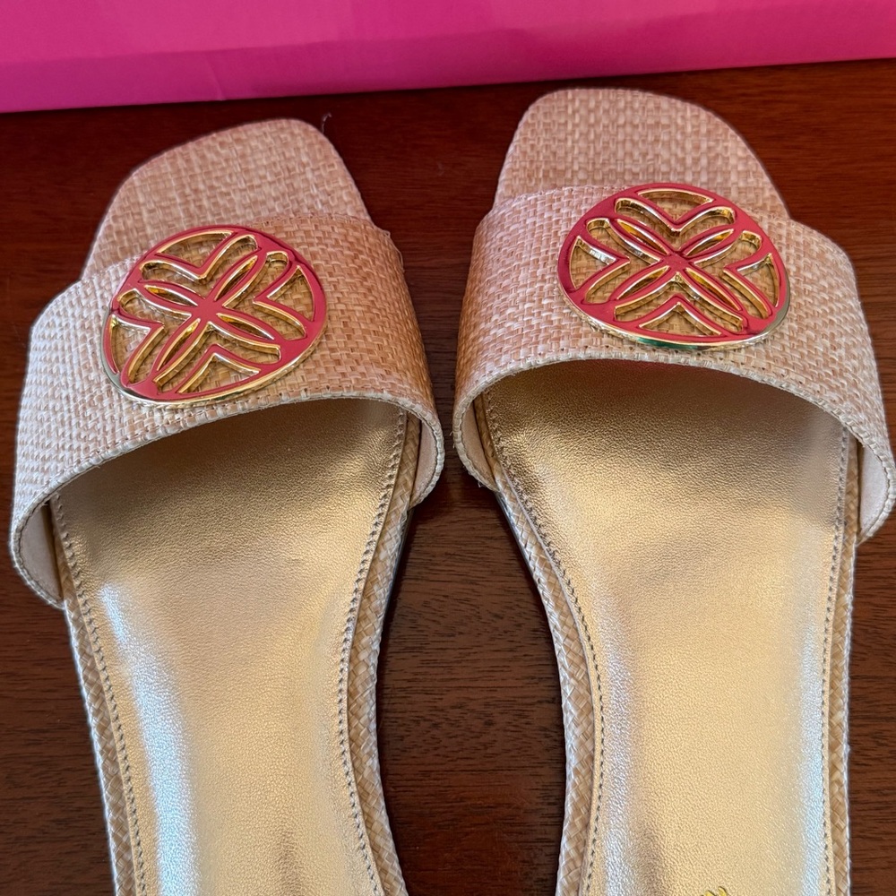Lilly Pulitzer Nessa Slide Natural - Picture 9 of 11